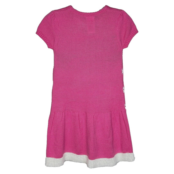 Hello Kitty Dress Girls Medium Pink White Sweater Dress Casual Girly Kawaii - Picture 2 of 5
